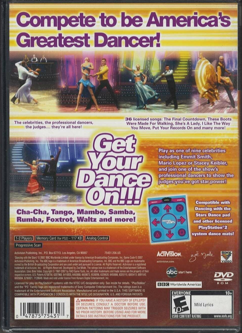 Dancing with the Stars (Game only) - PlayStation 2