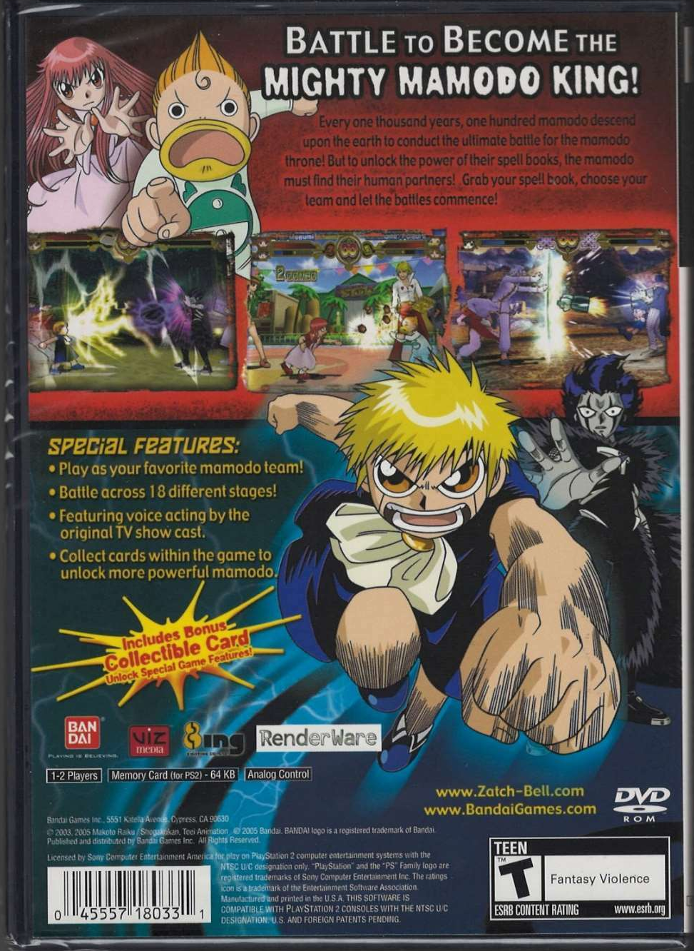 Zatch Bell! Mamodo Battles - PlayStation 2