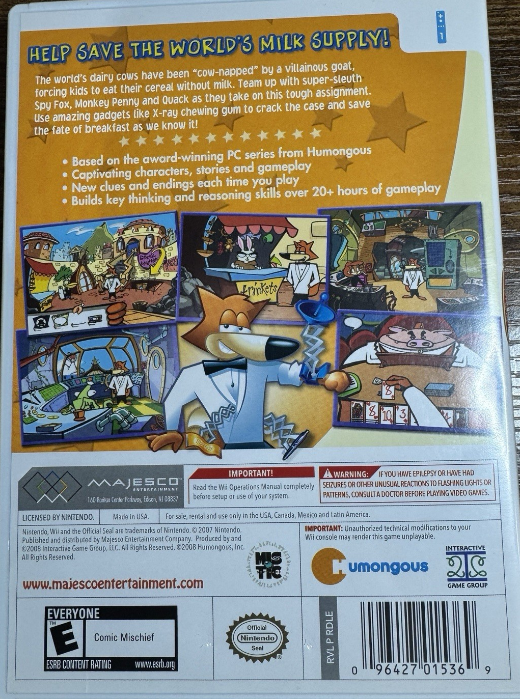 Spy Fox In Dry Cereal - Nintendo Wii