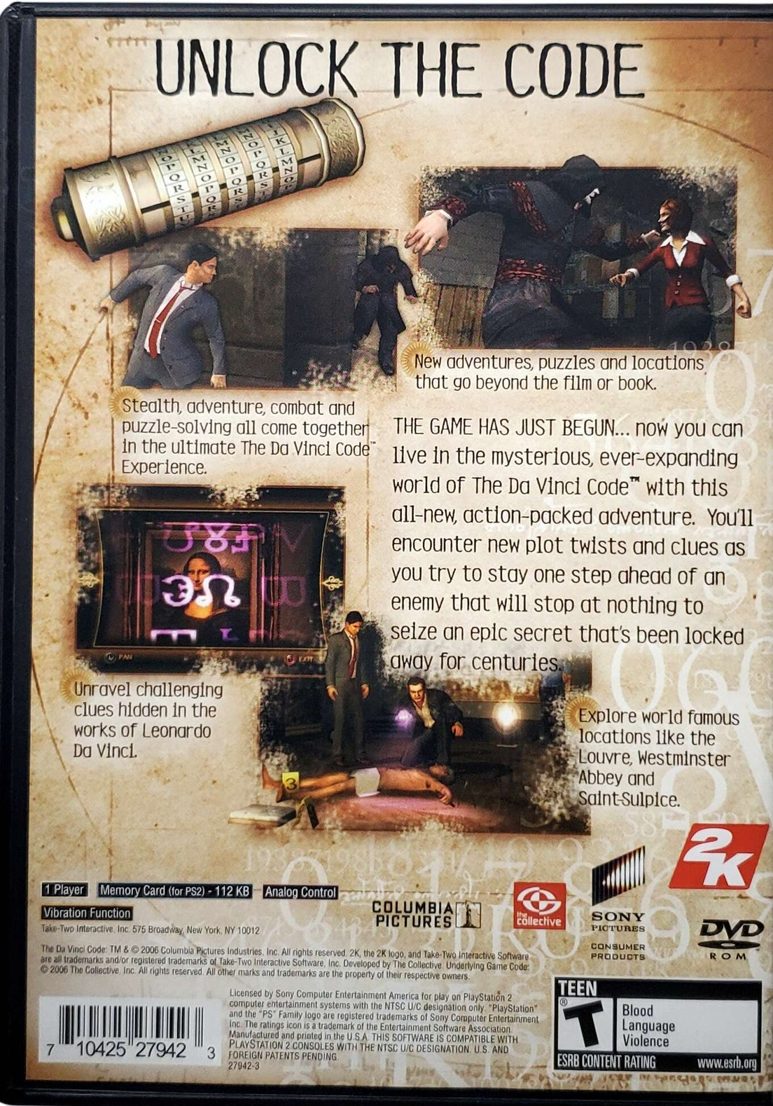 The Da Vinci Code - PlayStation 2