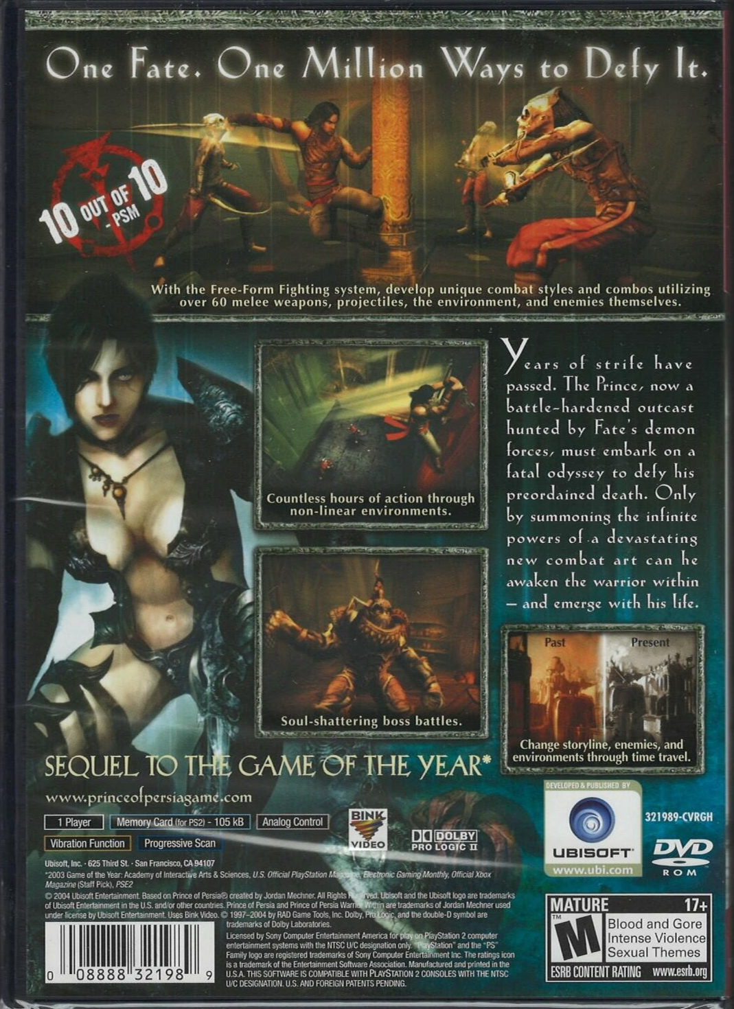 Prince of Persia 2: Warrior Within (Greatest Hits) - PlayStation 2