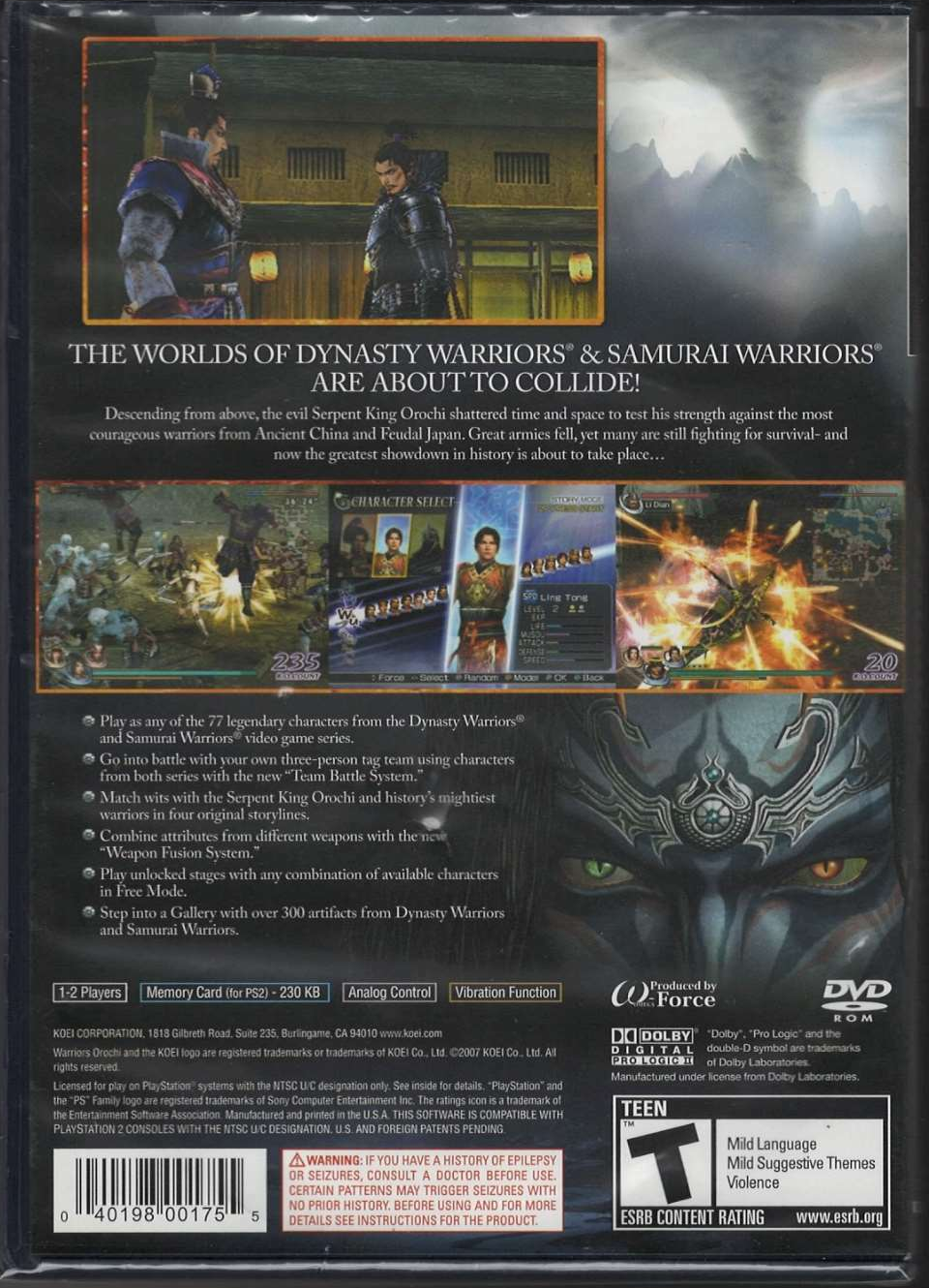 Warriors Orochi - PlayStation 2