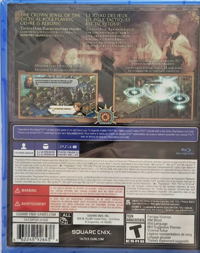 Tactics Ogre: Reborn - PlayStation 4