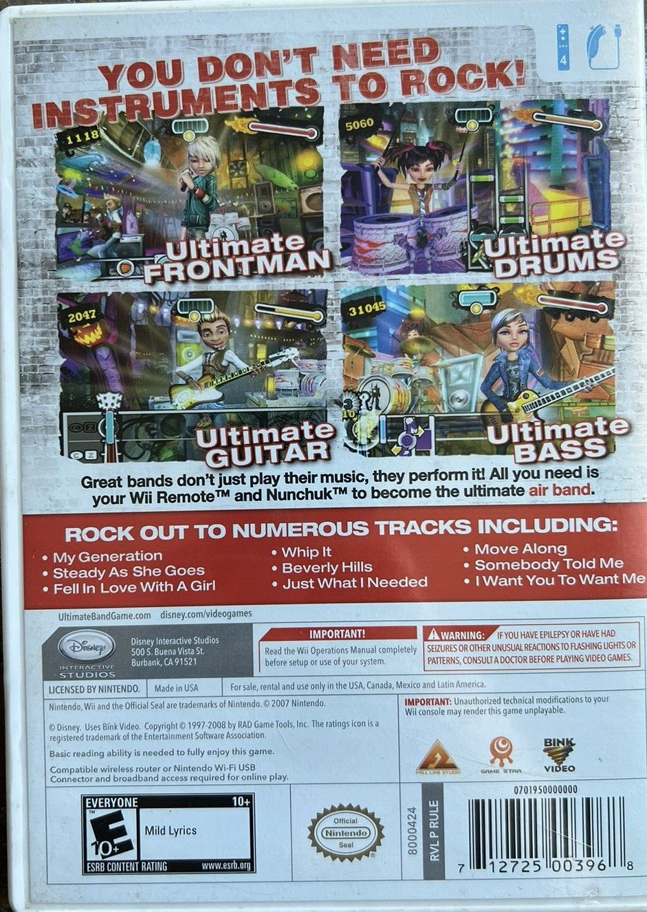 Ultimate Band - Nintendo Wii