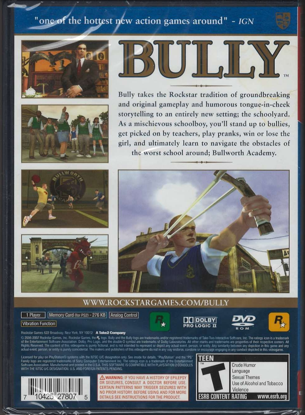 Bully (Greatest Hits) - PlayStation 2 – DustyGame Bully (Greatest Hits) - PlayStation 2 – DustyGame