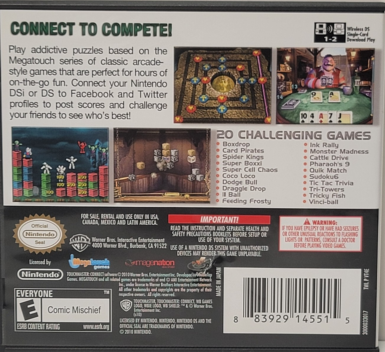 Touchmaster: Connect - Nintendo DS