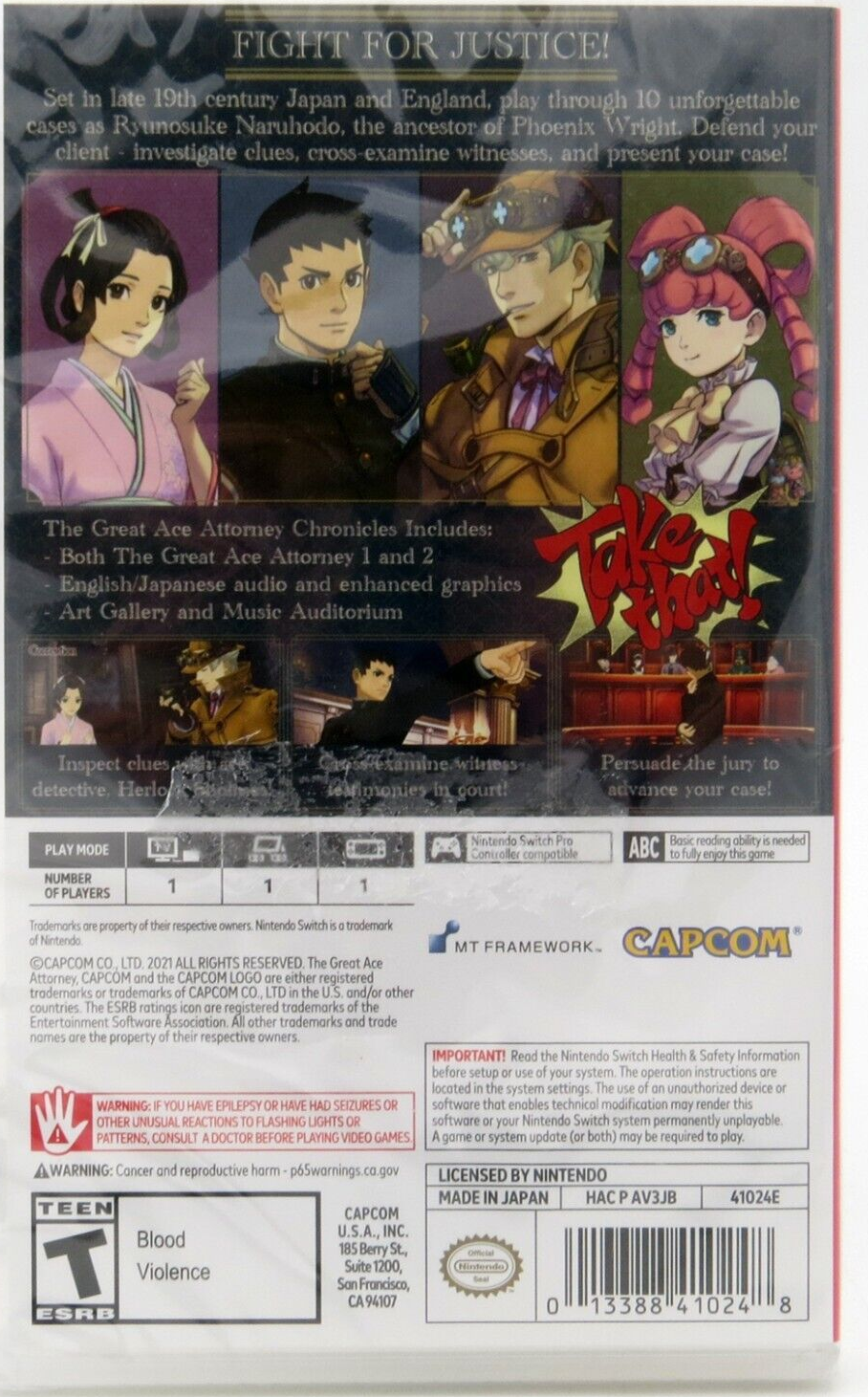 Great Ace Attorney Chronicles - Nintendo Switch