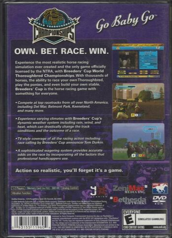 Breeders' Cup World Thoroughbred Championships - PlayStation 2