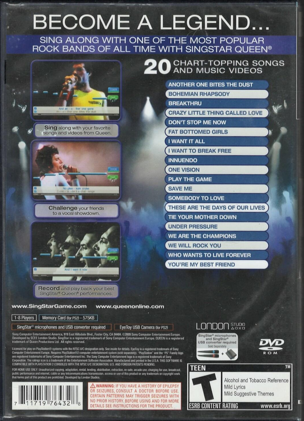 SingStar Queen (Game Only) - PlayStation 2