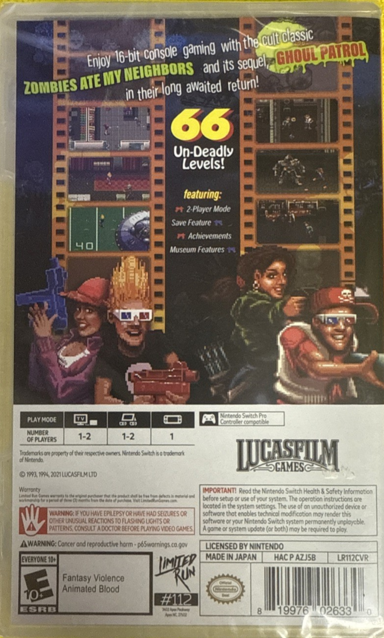 Zombies Ate My Neighbors/Ghoul Patrol - Nintendo Switch