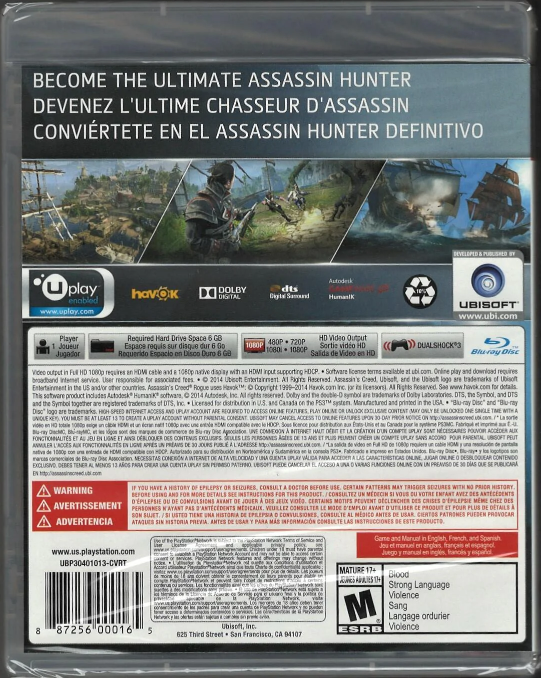 Assassin's Creed Rogue (Greatest Hits) - PlayStation 3