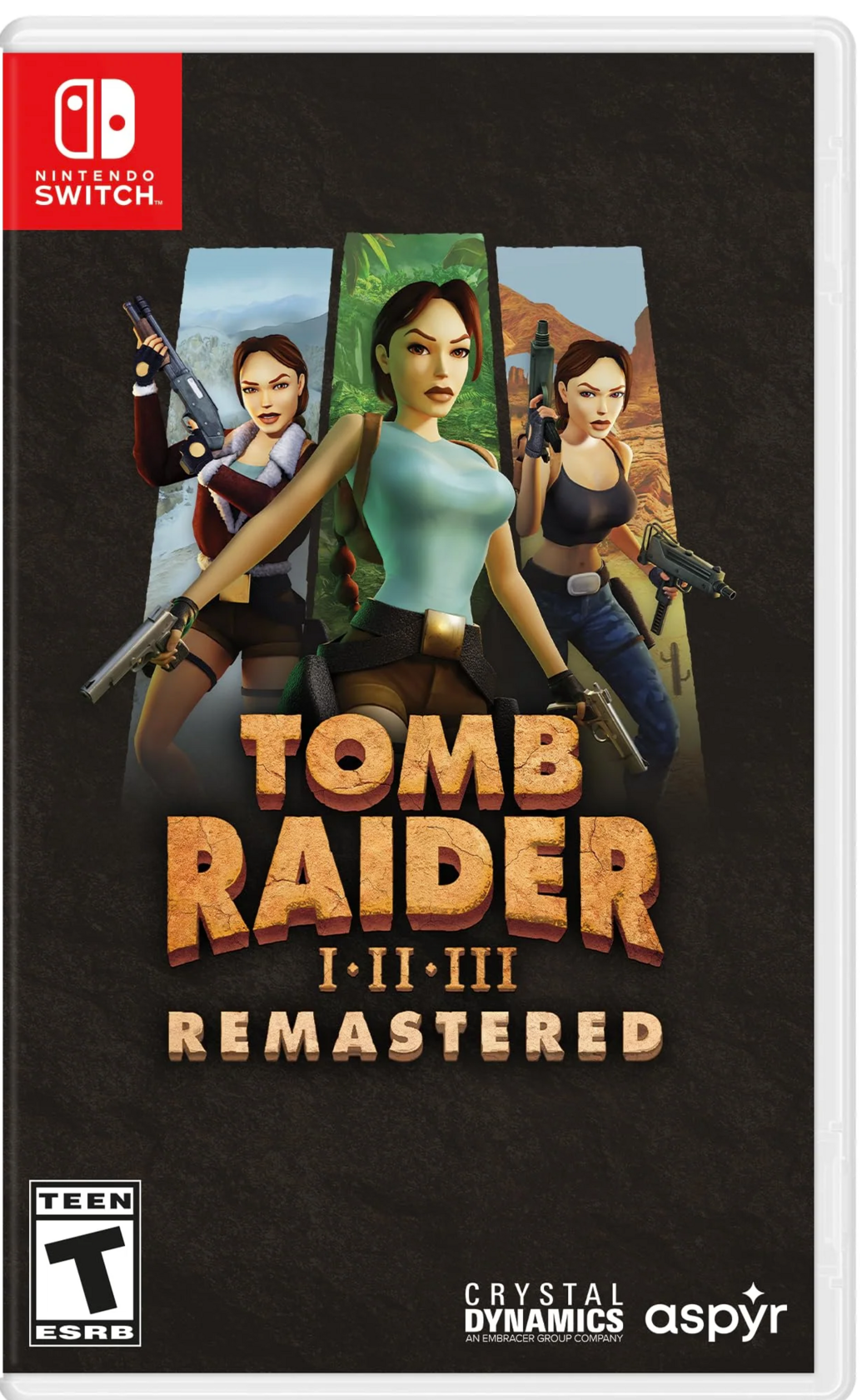 Tomb Raider I-III Remastered Starring Lara Croft - Nintendo Switch