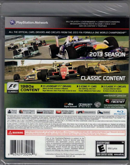 F1 2013 - PlayStation 3