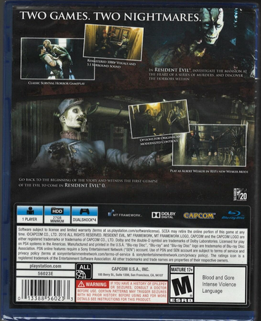 Resident Evil Origins Collection - PlayStation 4