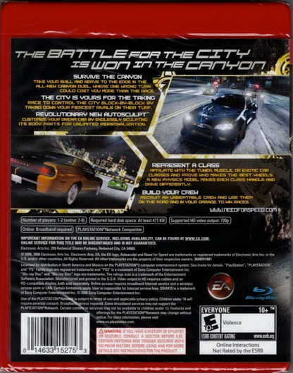 Need for Speed: Carbon (Greatest Hits) - PlayStation 3