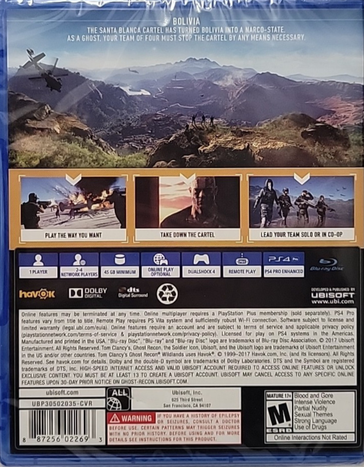 Tom Clancy's Ghost Recon Wildlands - PlayStation 4