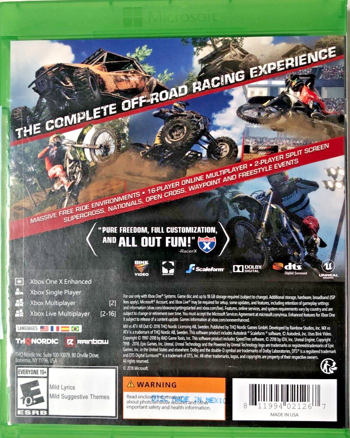 MX vs ATV All Out - Xbox One
