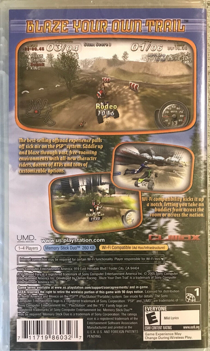 ATV Offroad Fury Blazin' Trails - PlayStation Portable