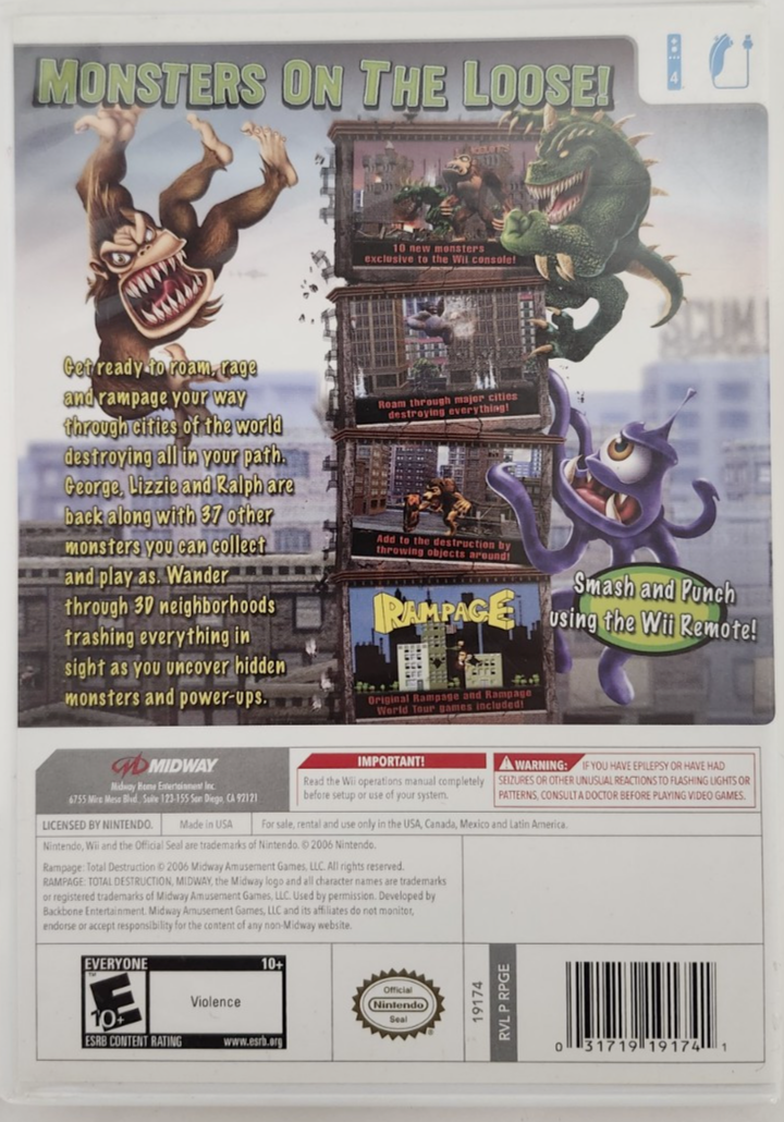 Rampage: Total Destruction - Nintendo Wii