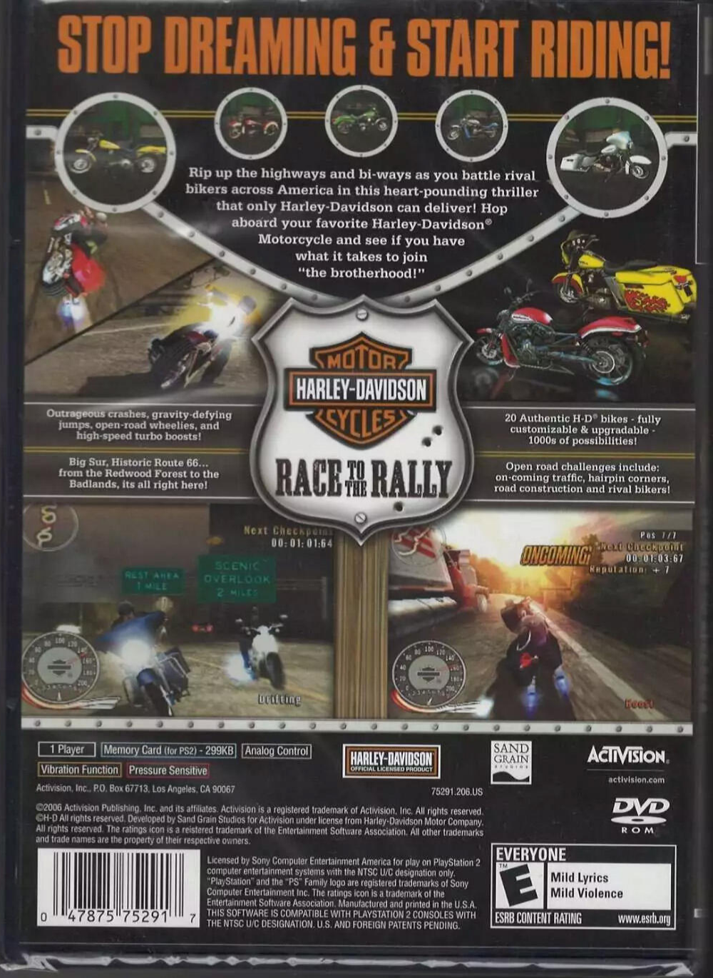 Harley Davidson Race to the Rally - PlayStation 2