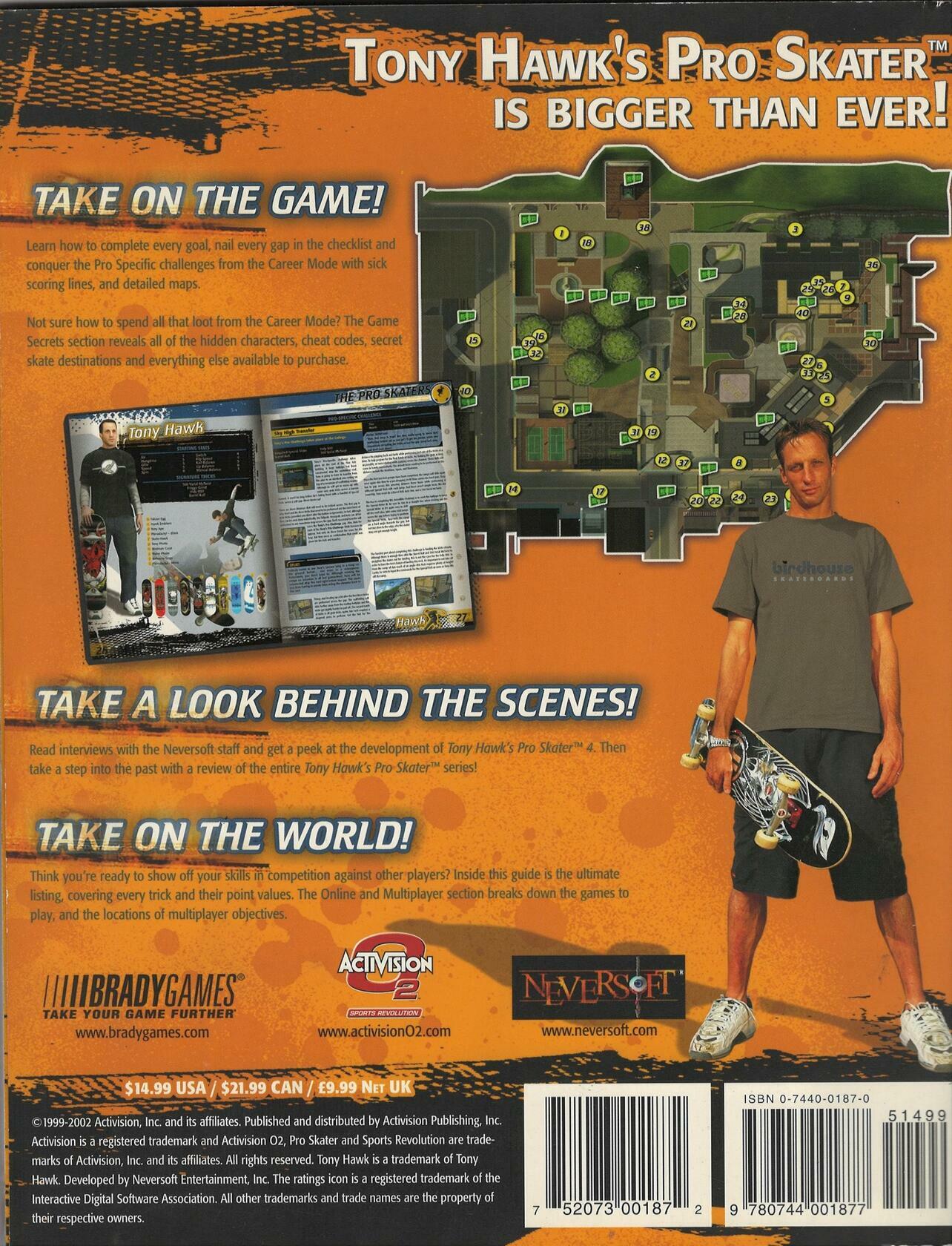 Tony Hawk's Pro Skater 4 - BradyGames Official Strategy Guide