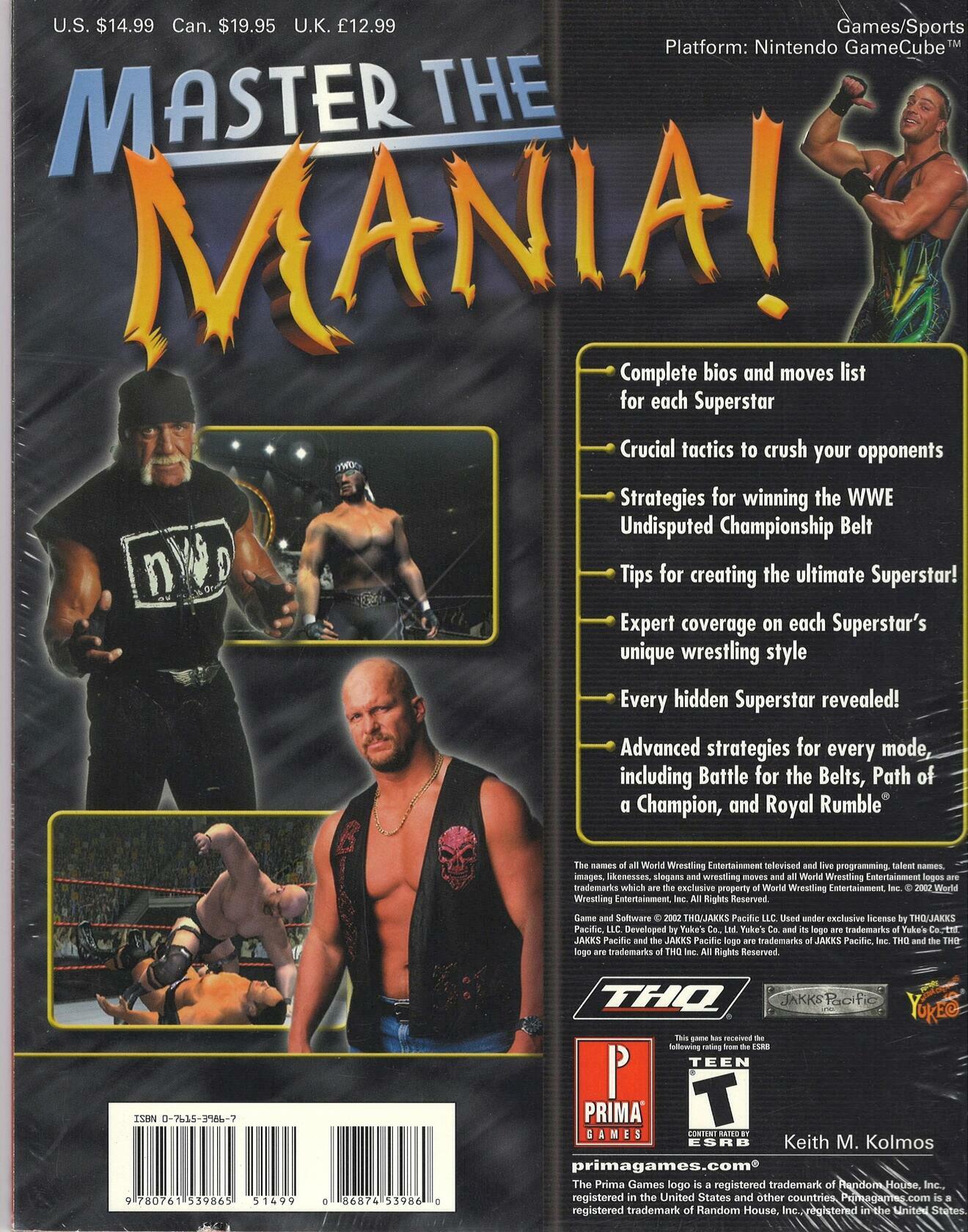 WWE Wrestlemania X8 - Prima's Official Strategy Guide