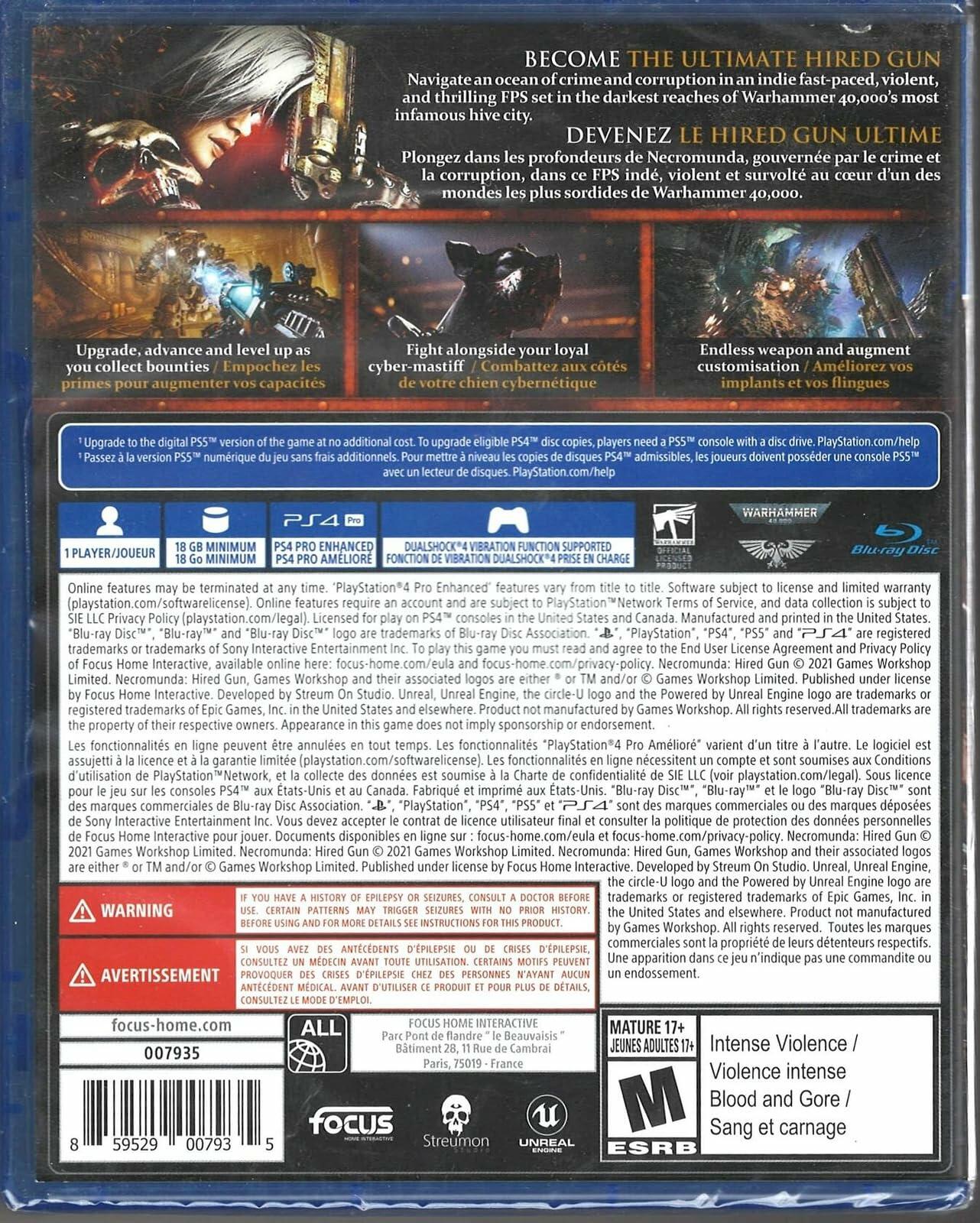 Necromunda Hired Gun - PlayStation 4