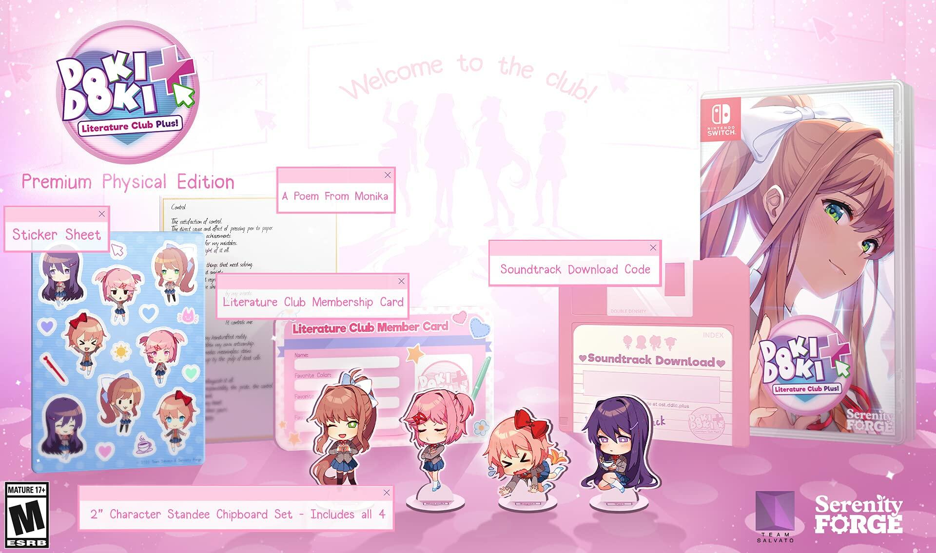 Doki Doki Literature Club Plus! Premium Physical Edition - Nintendo Switch