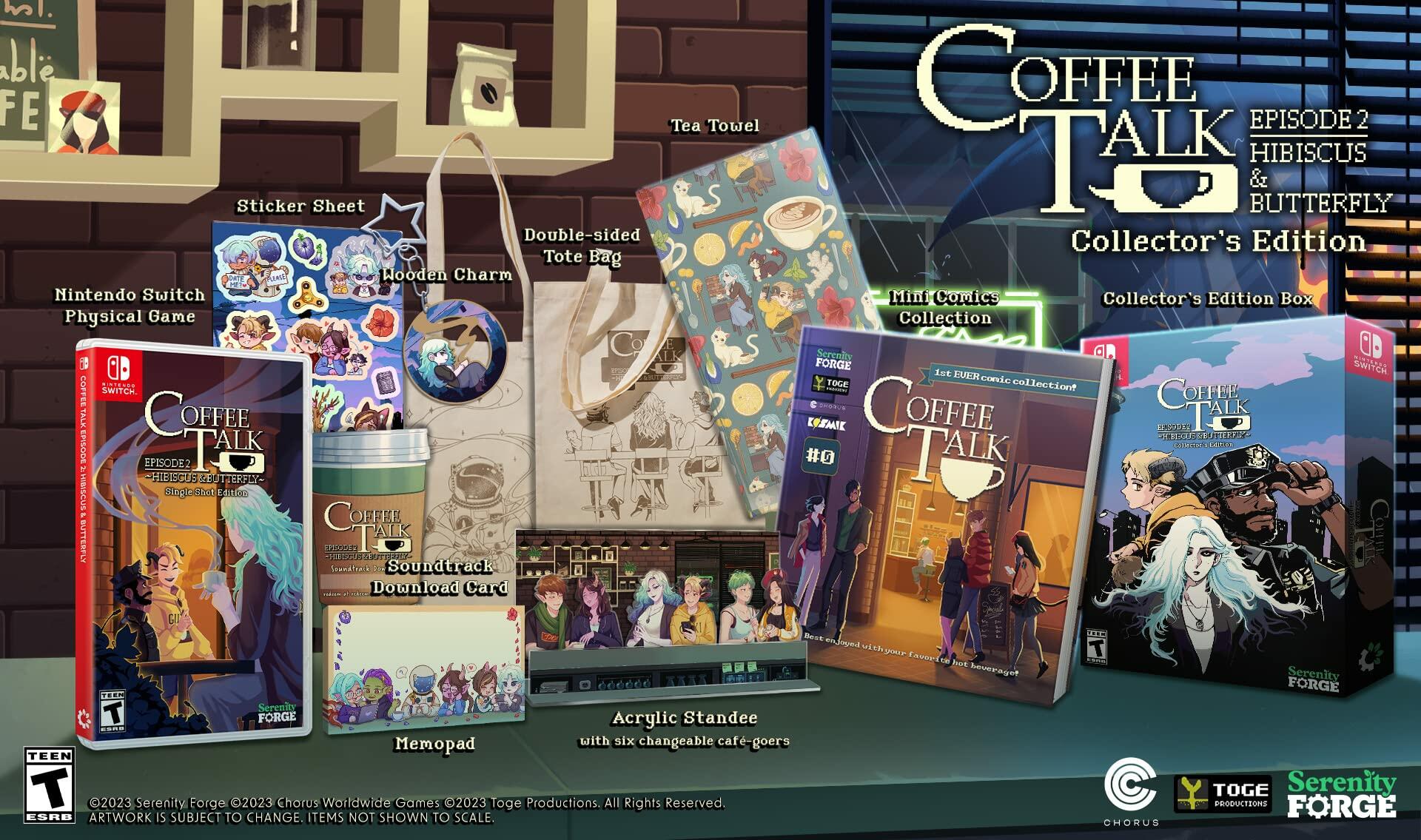 Coffee Talk Episode 2: Hibiscus & Butterfly COLLECTOR'S EDITION - Nintendo Switch