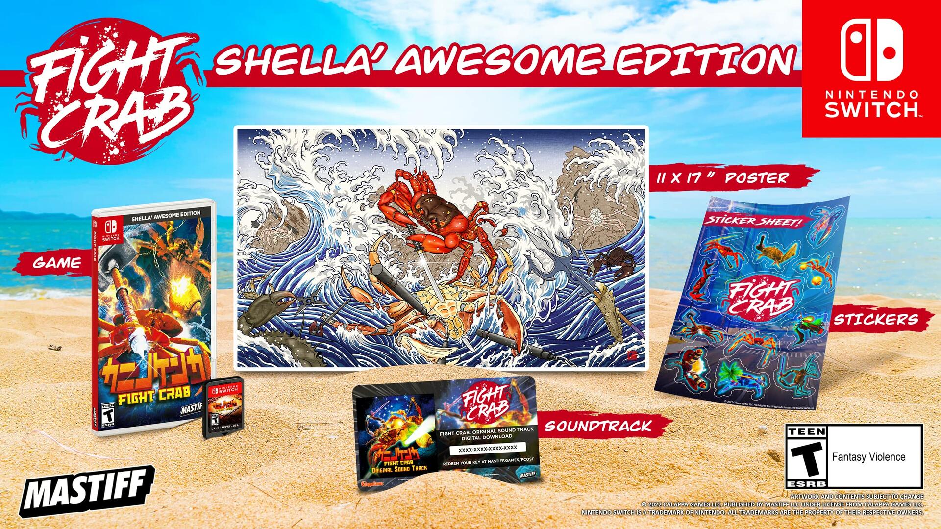 Fight Crab Nintendo Switch Shella' Awesome Physical Edition [video game]