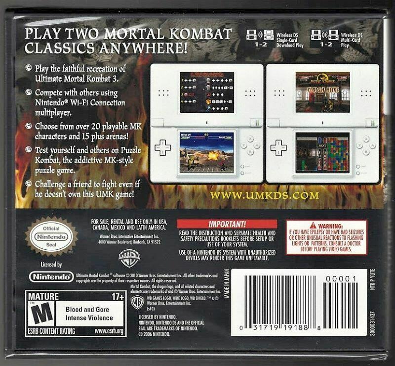 Ultimate Mortal Kombat - Nintendo DS