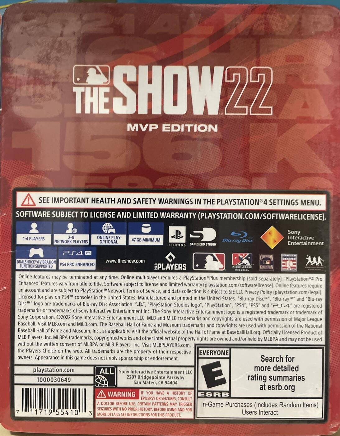 MLB The Show 22 MVP Edition - PlayStation 4