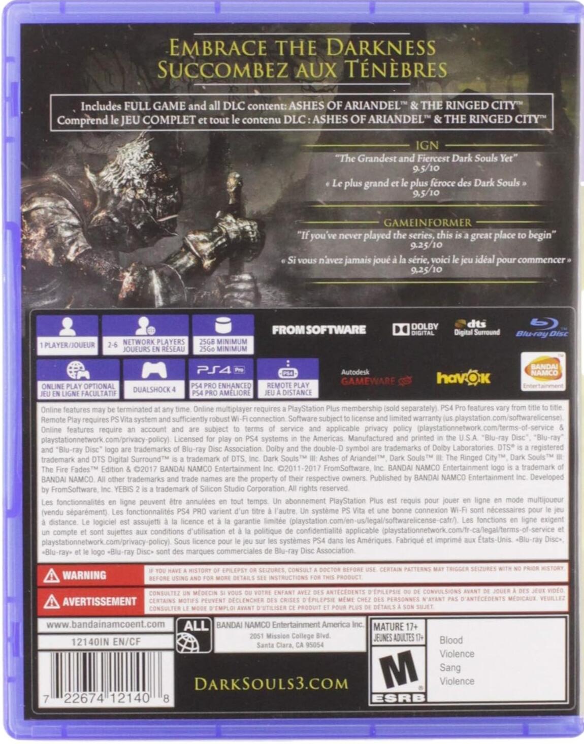 Dark Souls III: The Fire Fades Edition - PlayStation 4