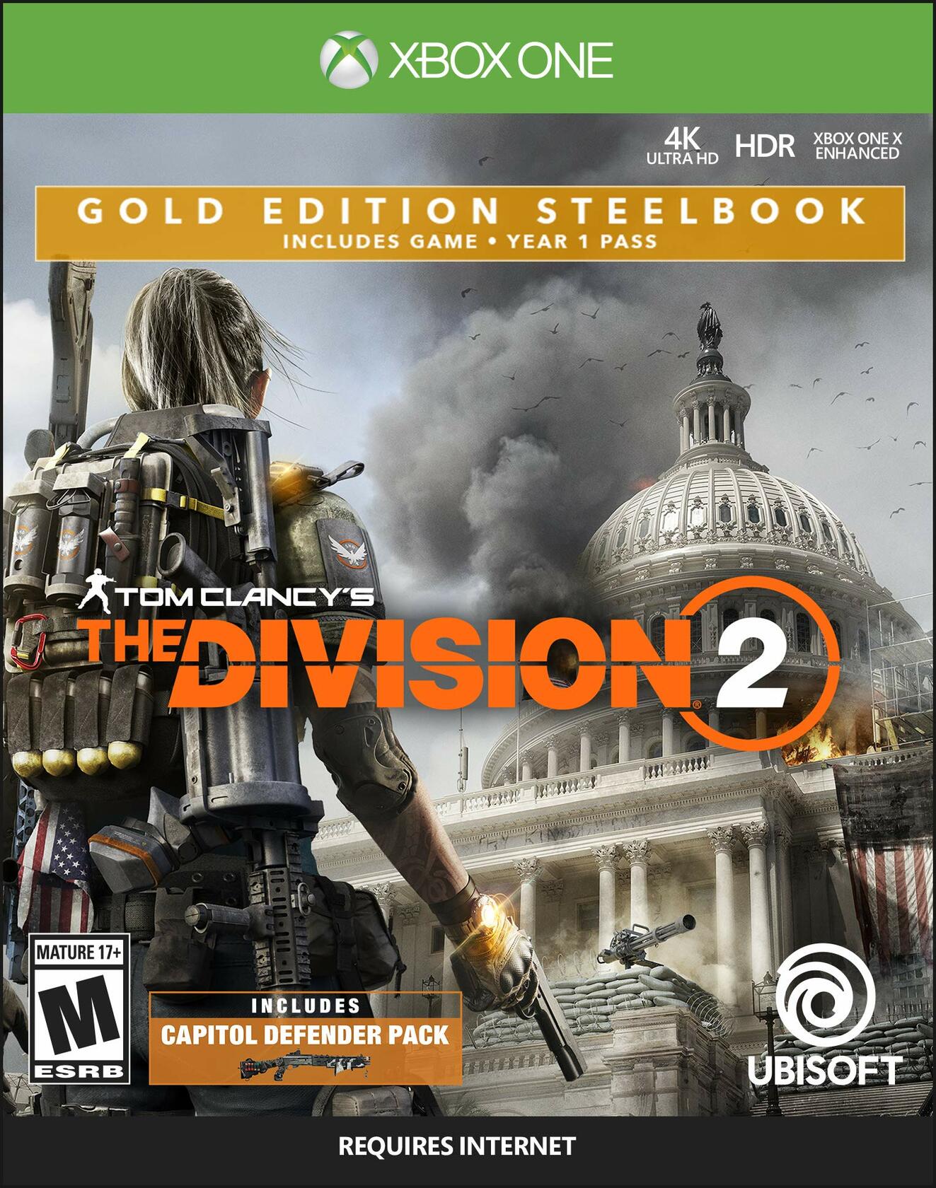 Tom Clancy's The Division 2 - Xbox One Gold Steelbook Edition [video game]