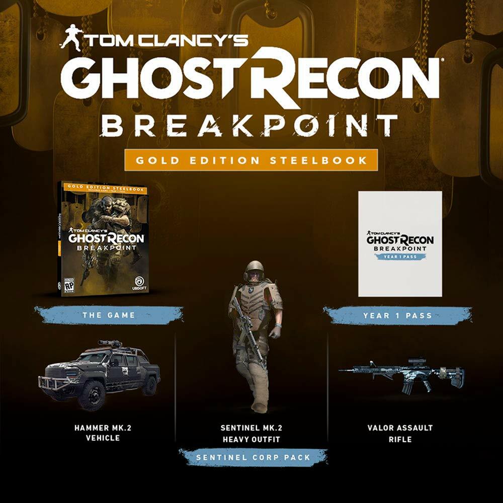 Tom Clancy's Ghost Recon Breakpoint Steelbook Gold Edition - Xbox One [video game]