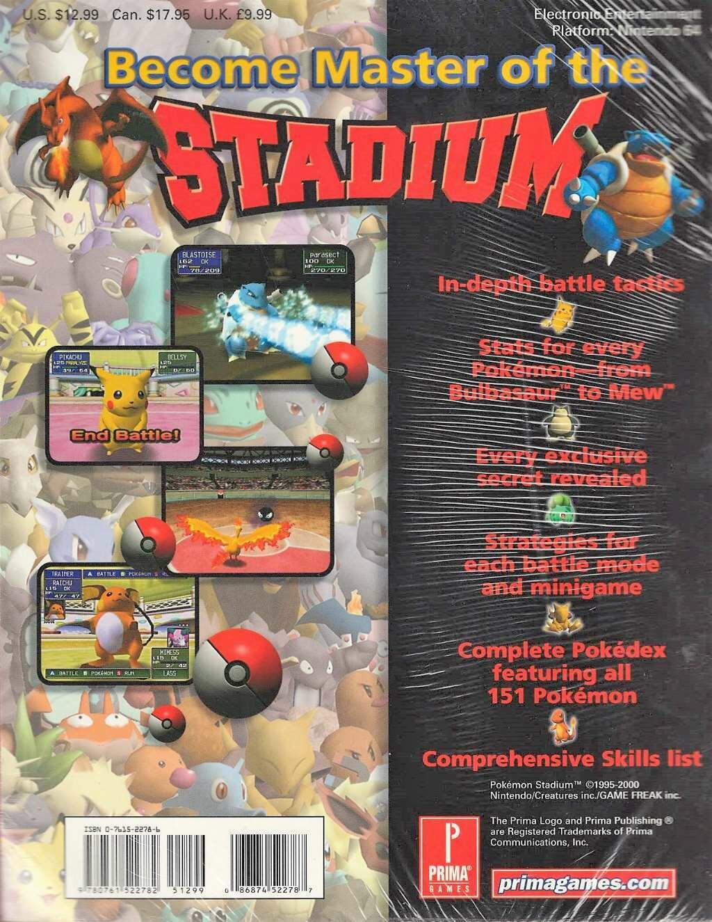 Pokemon Stadium (Prima's Official Strategy Guide) Prima